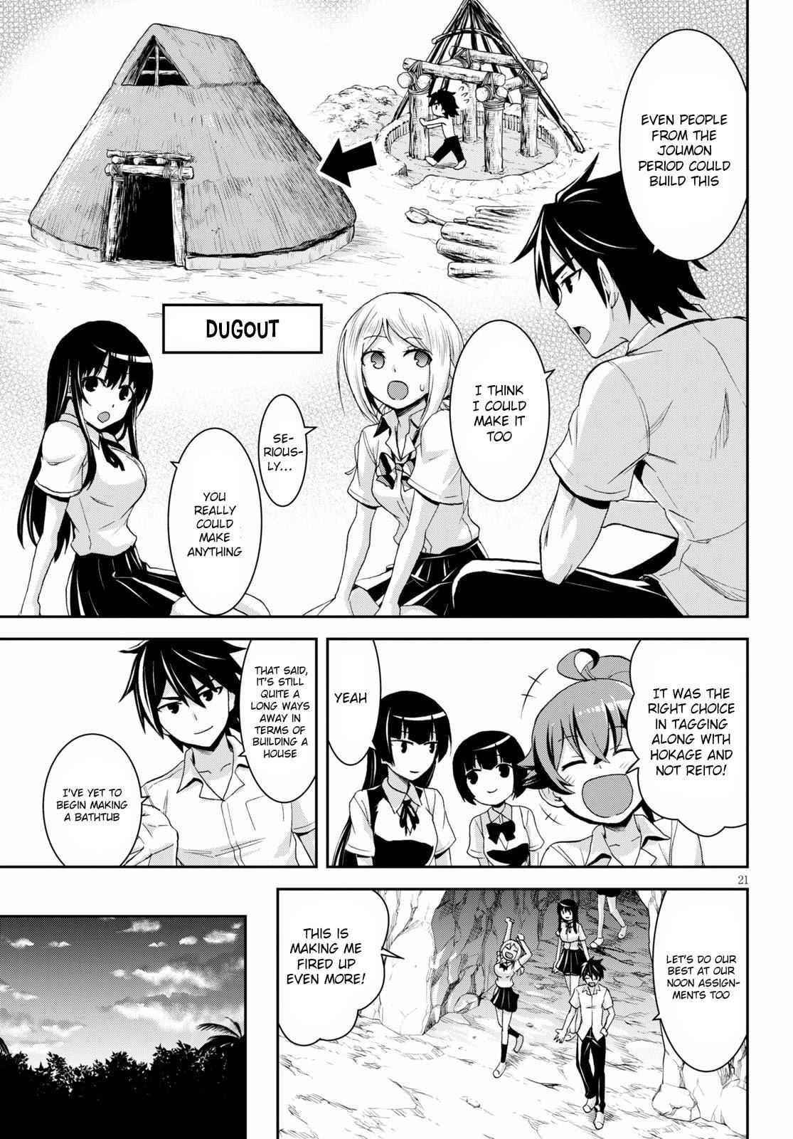 Isekai Yurutto Survival Seikatsu: Gakkou No Minna To Isekai No Mujintou Ni Tenishitakedo Ore Dake Rakushou Desu Chapter 7 - Page 23