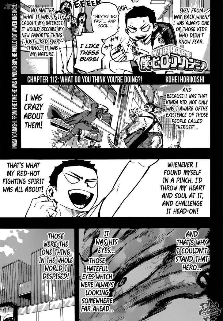 My Hero Academia Chapter 112 - Page 1