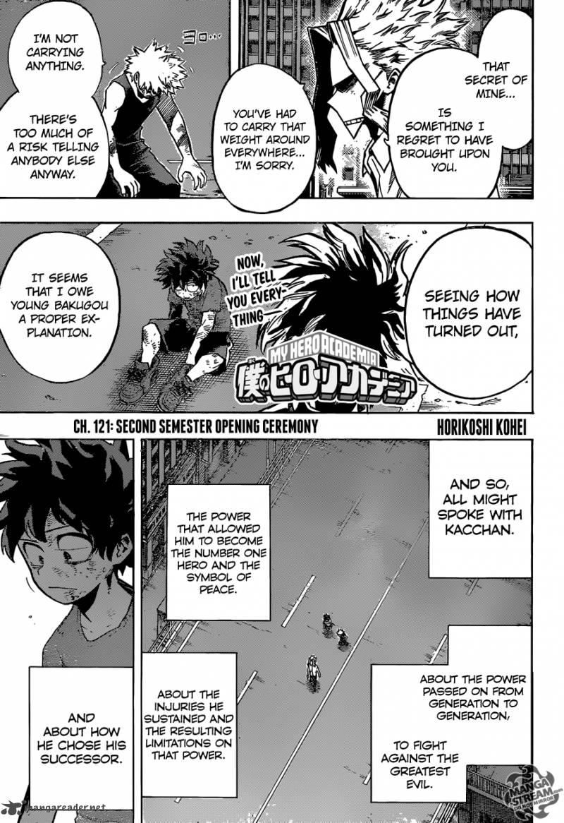 My Hero Academia Chapter 121 - Page 1