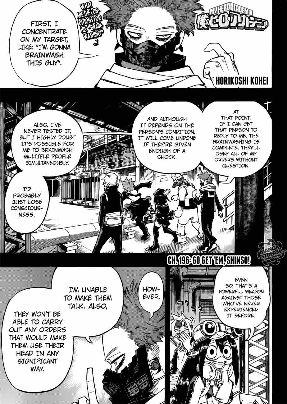 My Hero Academia Chapter 196 - Page 1