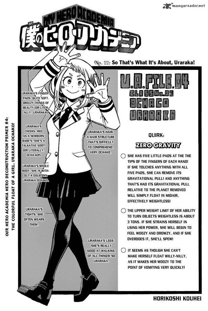 My Hero Academia Chapter 22 - Page 1