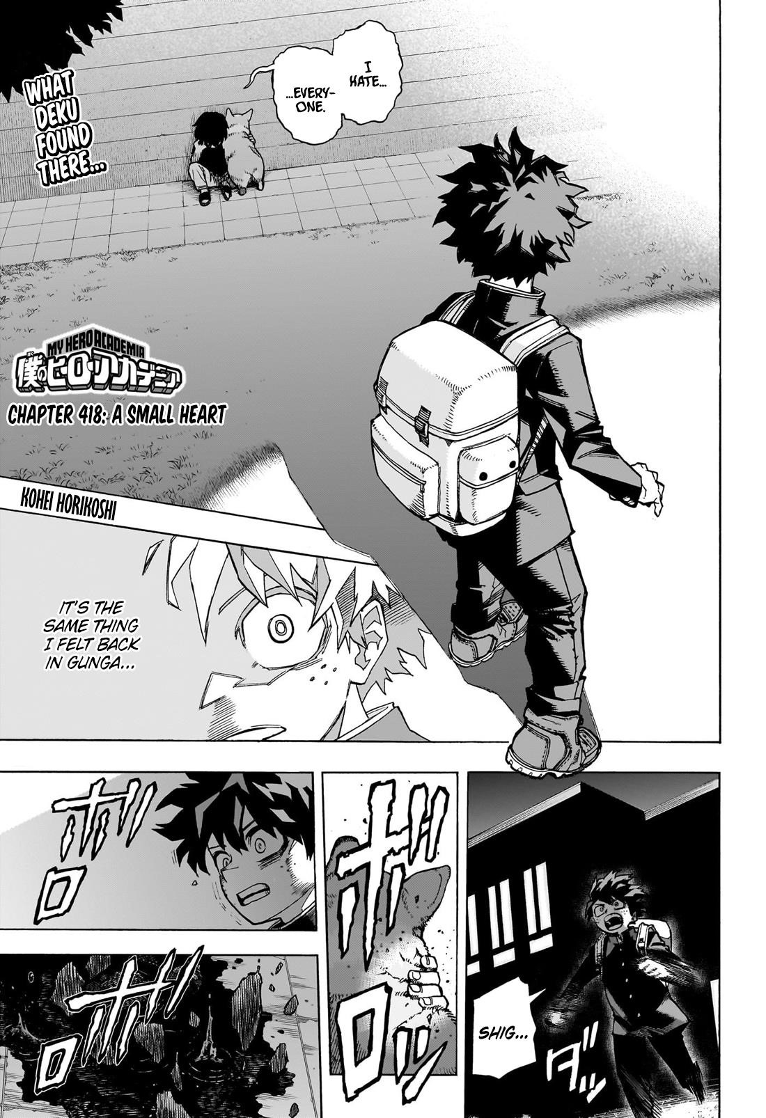 My Hero Academia Chapter 418 - Page 1