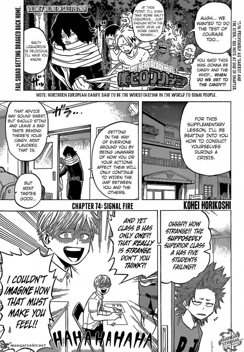 My Hero Academia Chapter 74 - Page 1