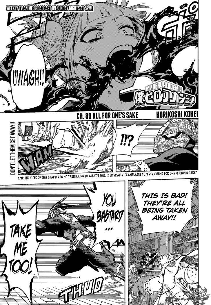 My Hero Academia Chapter 89 - Page 1