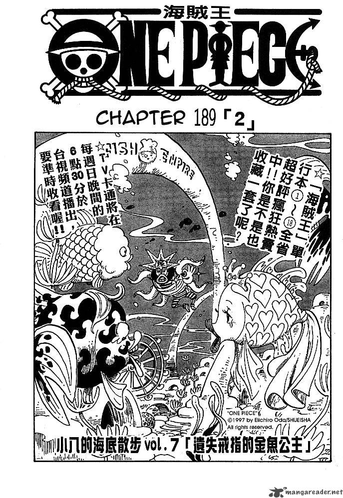 One Piece Chapter 189 - Page 1