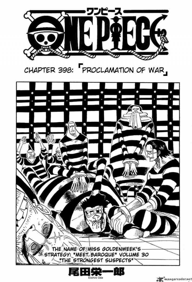 One Piece Chapter 398 - Page 1