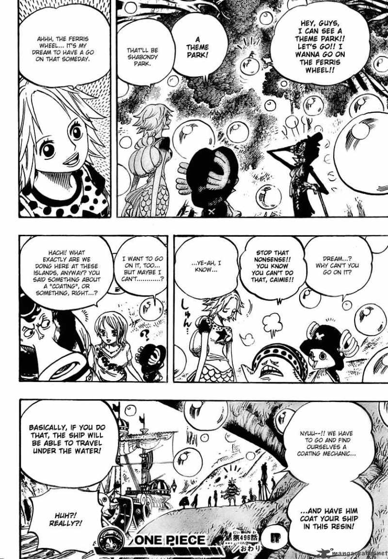 One Piece Chapter 496 - Page 17