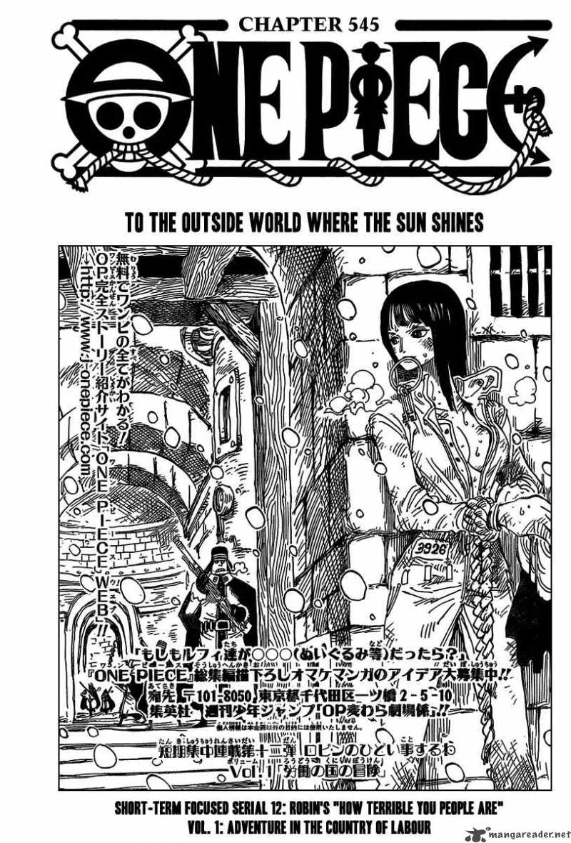 One Piece Chapter 545 - Page 2