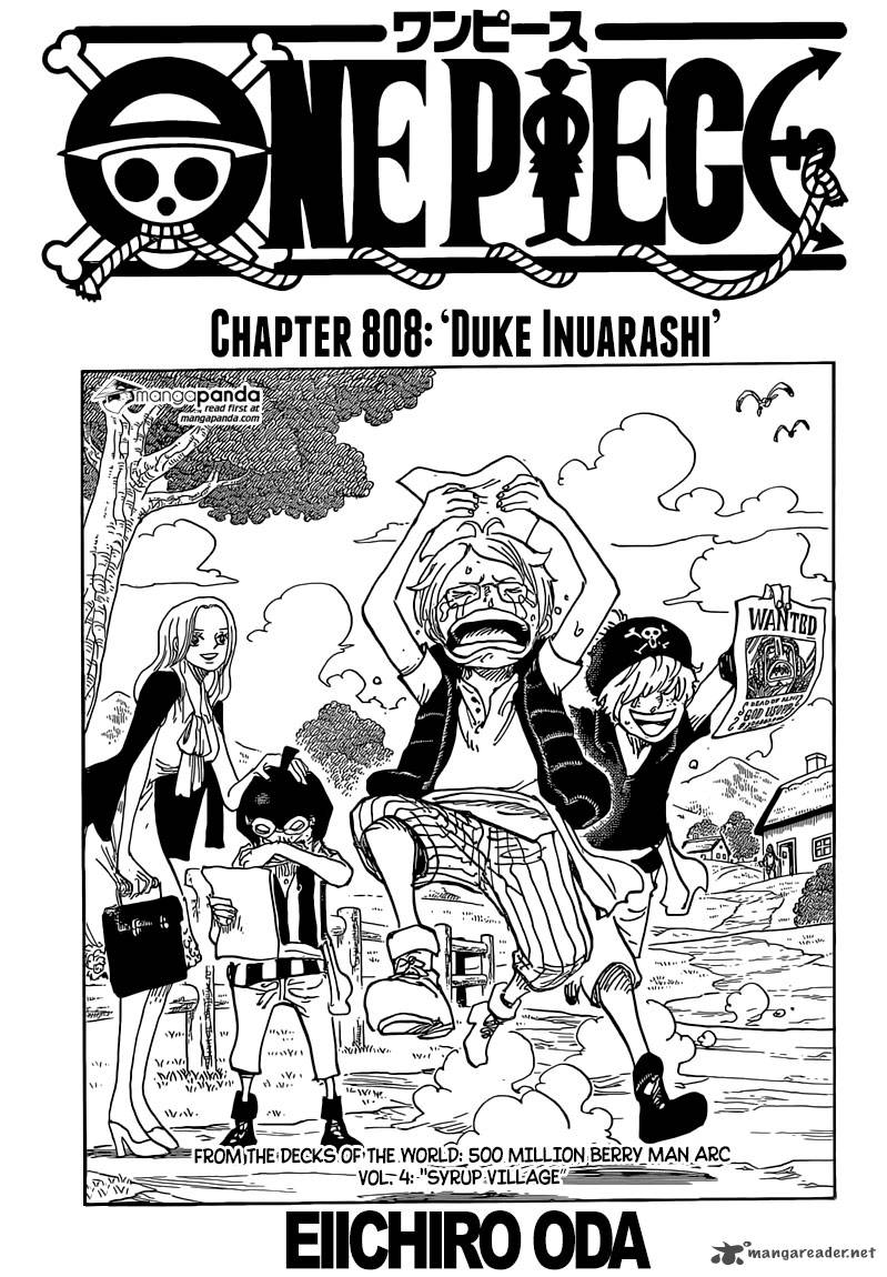 One Piece Chapter 808 - Page 1