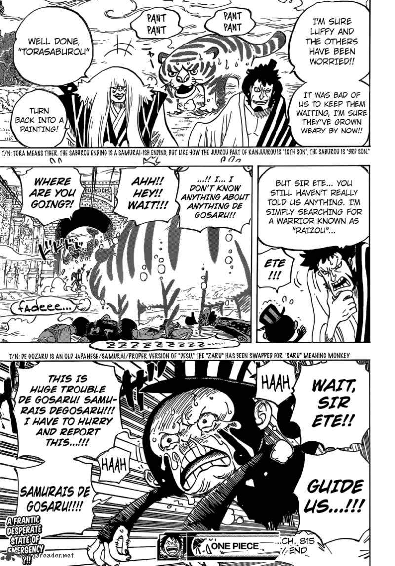 One Piece Chapter 815 - Page 19