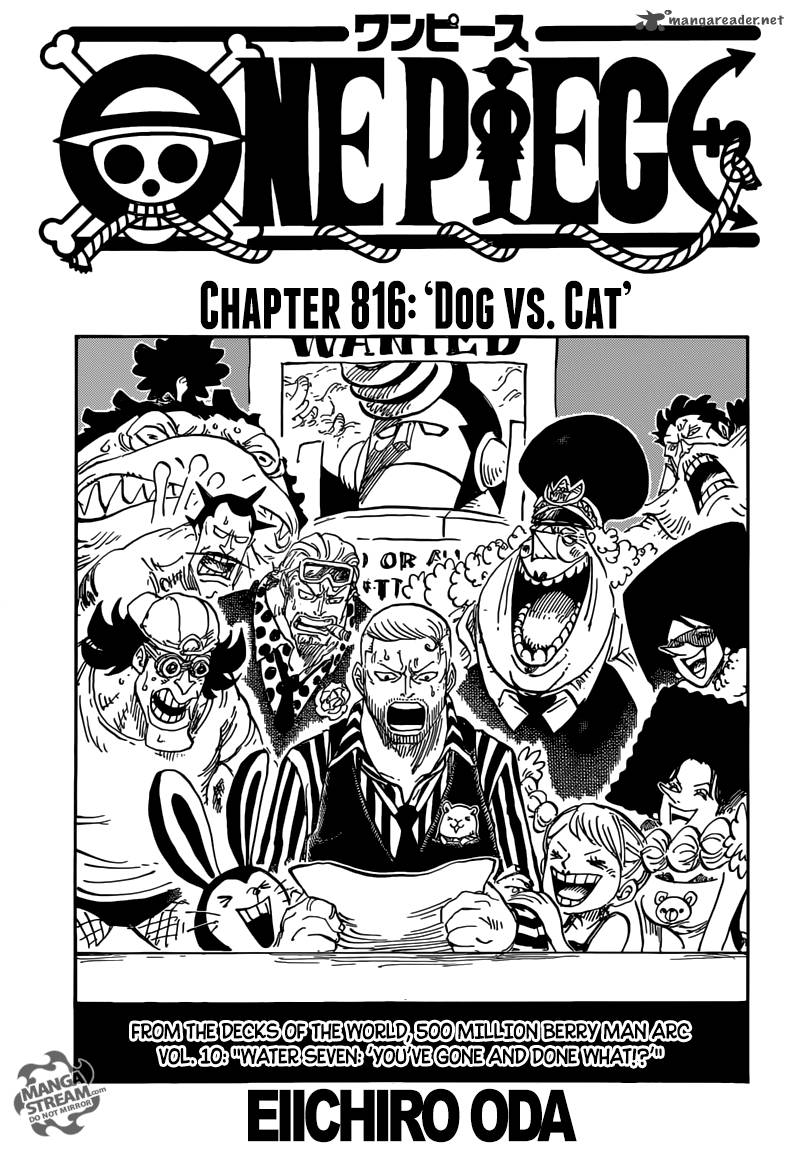 One Piece Chapter 816 - Page 1