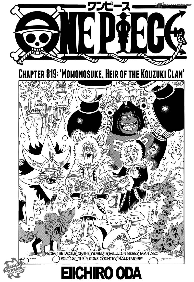 One Piece Chapter 819 - Page 1