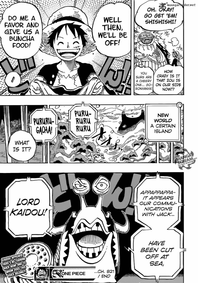 One Piece Chapter 821 - Page 20