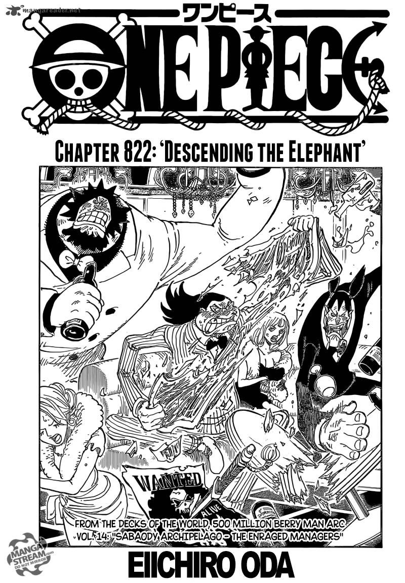 One Piece Chapter 822 - Page 1