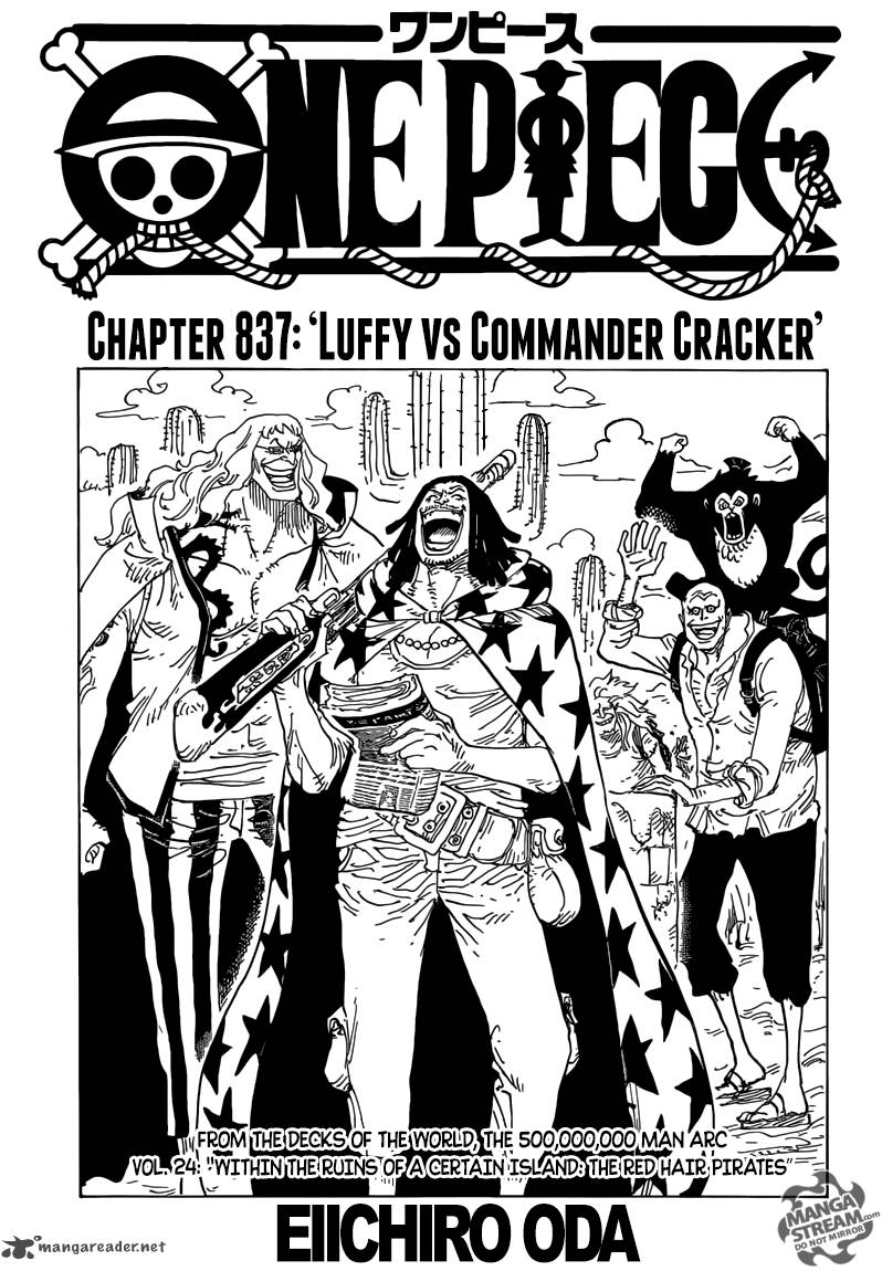 One Piece Chapter 837 - Page 1