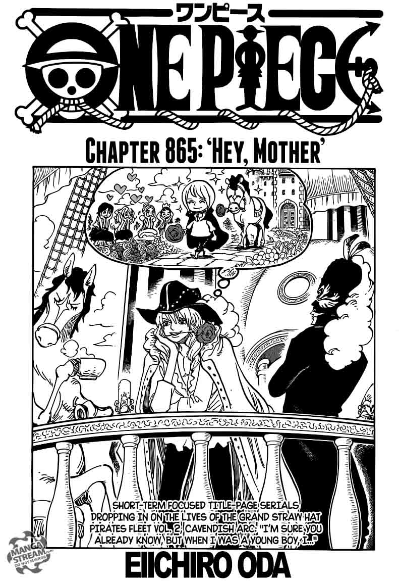 One Piece Chapter 865 - Page 1