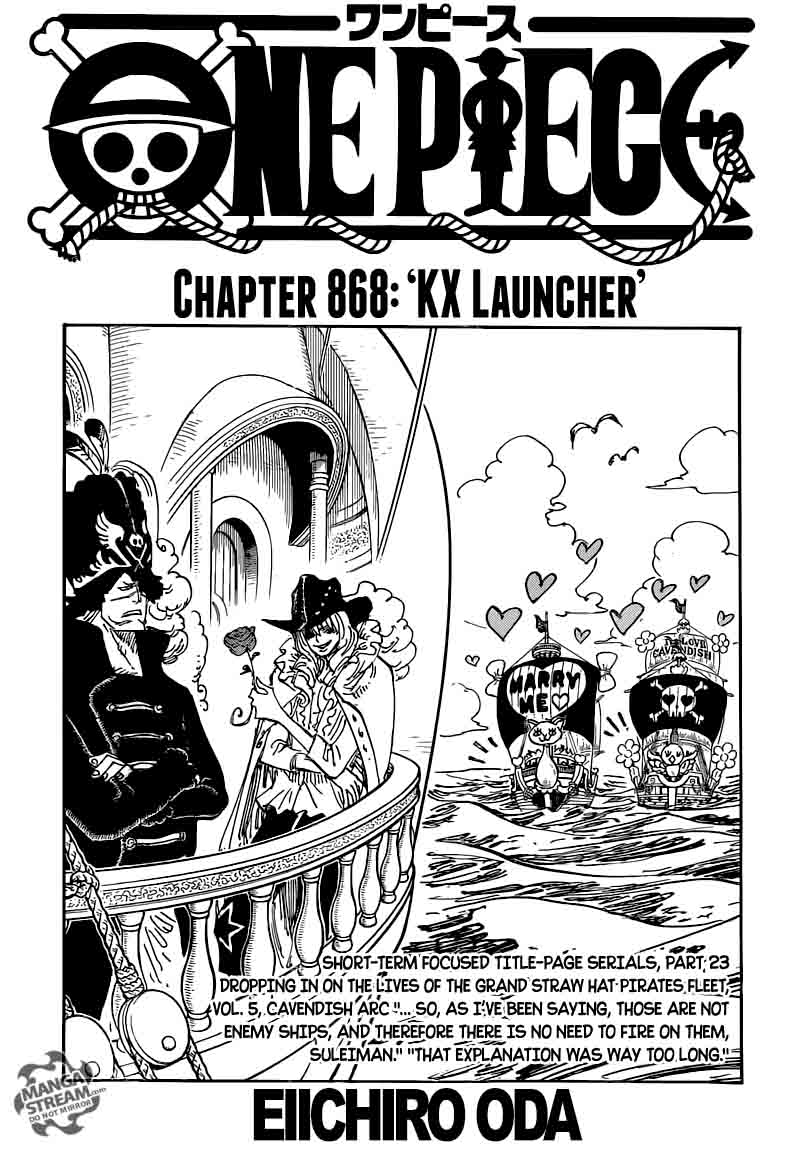 One Piece Chapter 868 - Page 1