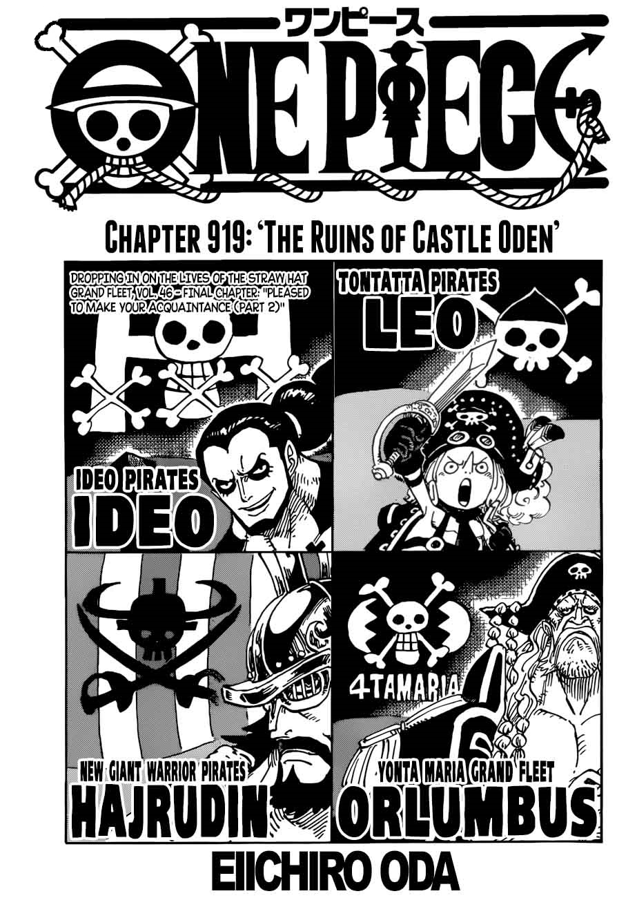 One Piece Chapter 919 - Page 1